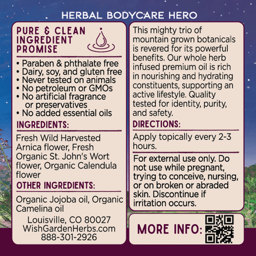 Restorative Oil - Arnica, St. John's Wort & Calendula