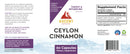 Organic Ceylon Cinnamon, 60 Capsules, 1200 mg