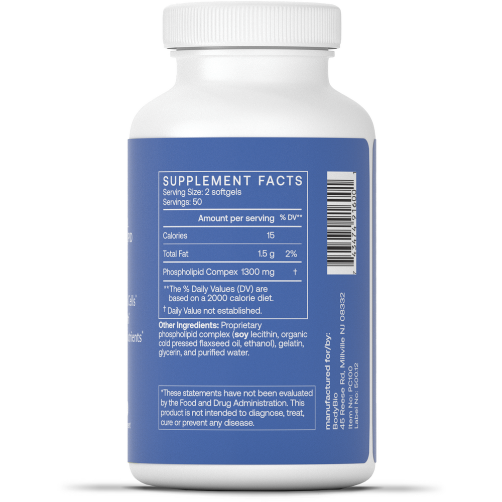 Supplement bottle with blue label showing 'Supplement Facts' on a white background