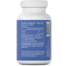 Supplement bottle with blue label showing 'Supplement Facts' on a white background