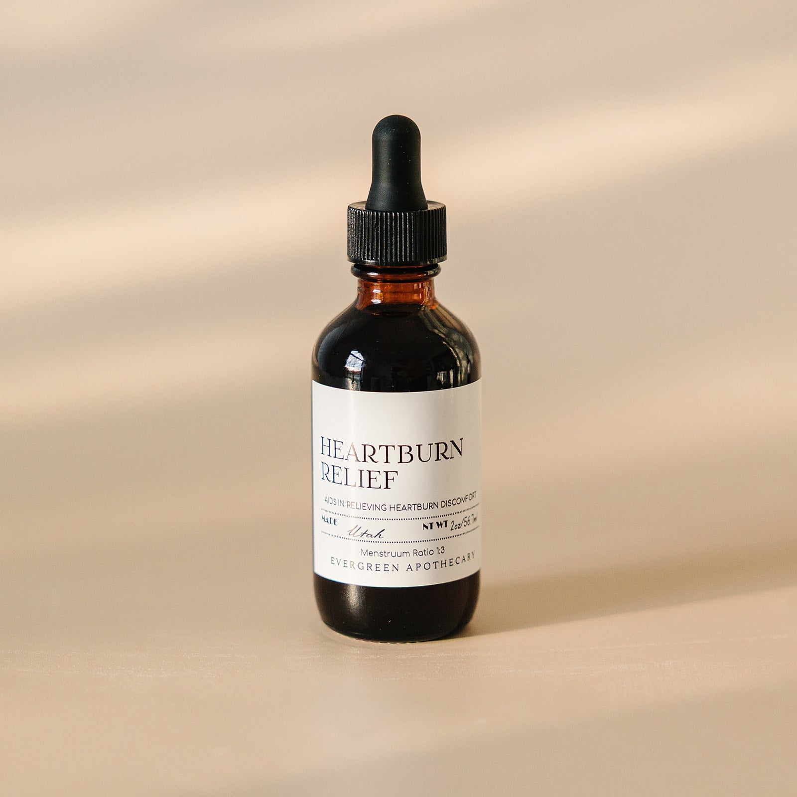 Heartburn Relief, Herbal Tincture, Alcohol Free