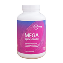 Supplement bottle labeled 'Mega SporeBiotic' on a white background